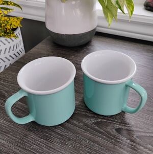President's Choice Turquoise Coffee Mugs